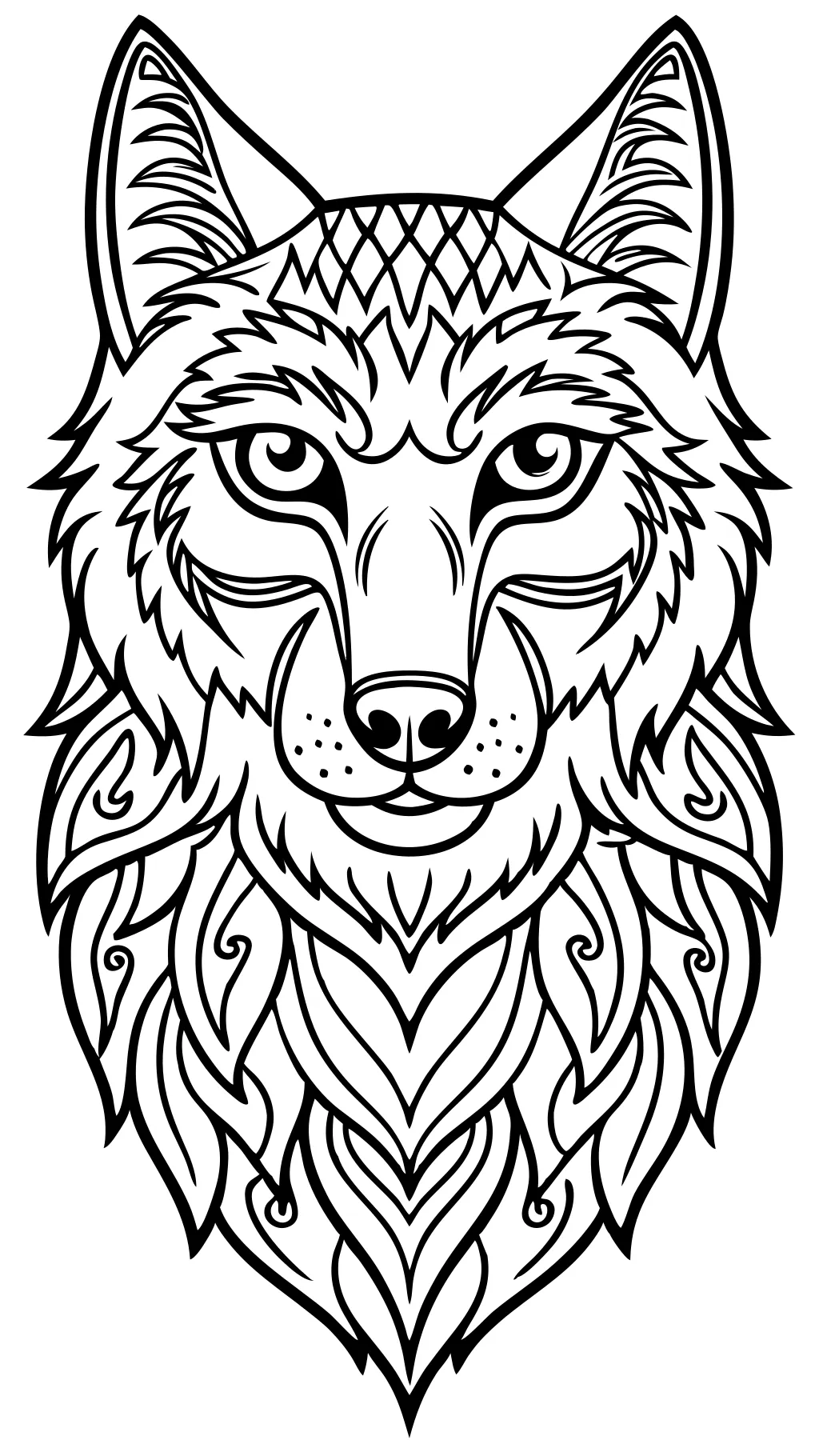 coloring pages for wolves